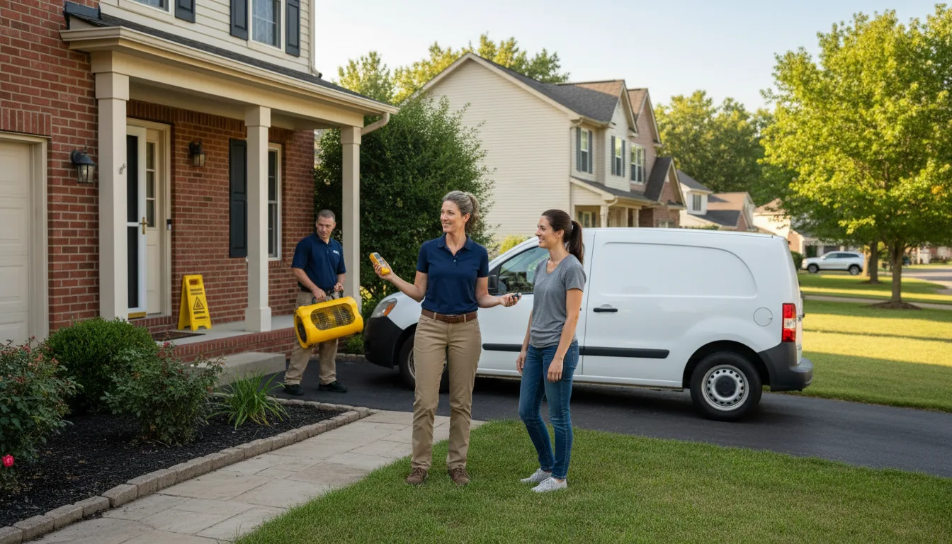 Residential water damage restoration in Jeffersontown, KY